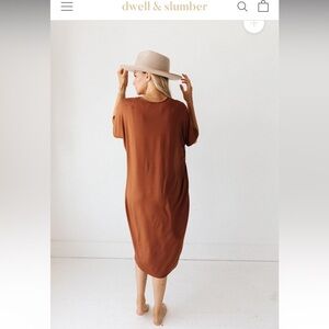 House Dress in honey brown colour